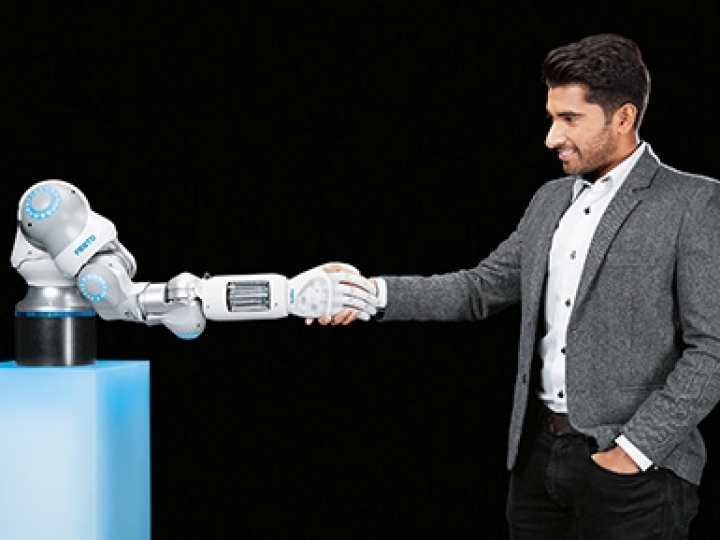 A robótica pneumática da Festo encontra inteligência artificial