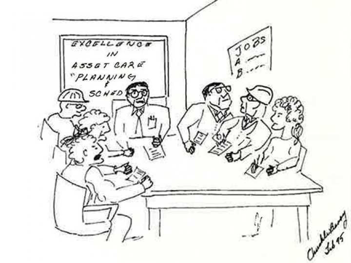 A política do agendamento de manutenção Industrial