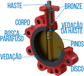 válvula borboleta caracteristica